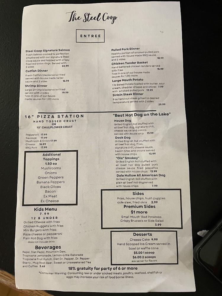 The Sunset Restaurant by The Steel Coop Menu image 4