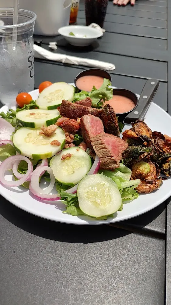 Steak Salad and Brussel Sprouts